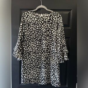 3/4 length sleeve knit dress